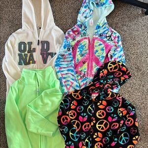 Lot of 4 Kids fleece sizes L/XL